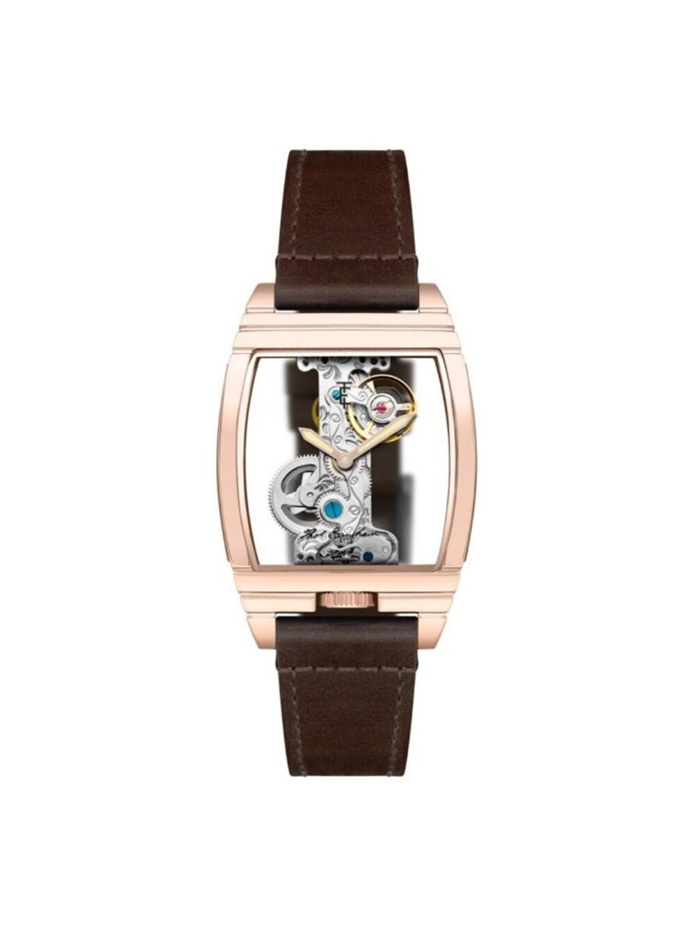 NWT Thomas Earnshaw Wolver Bridge Transparent Dial Men's Watch